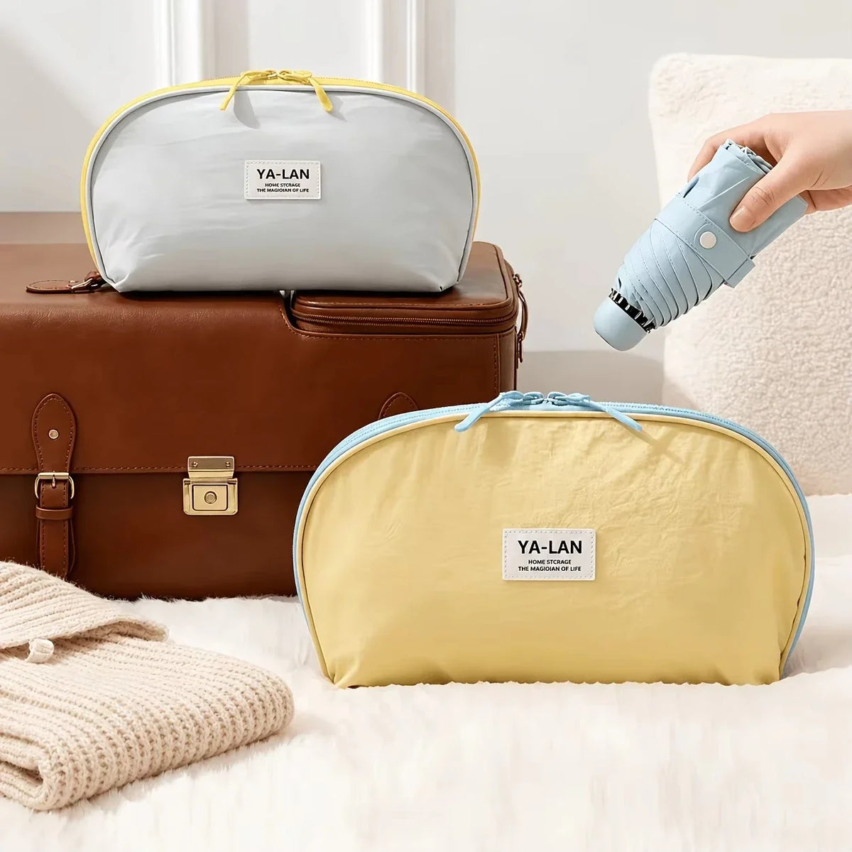 Underwear Storage Bag Portable Multi-purpose Travel Organizer Bags Oxford Cloth Travel Storage Bags For Socks Bras Accessories