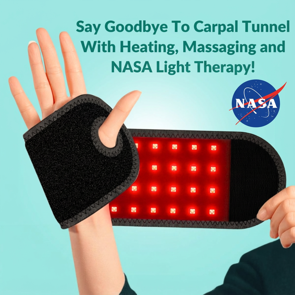 CarpalWrap - Heating, Massaging, NASA Light Therapy for Your Carpal Tunnel
