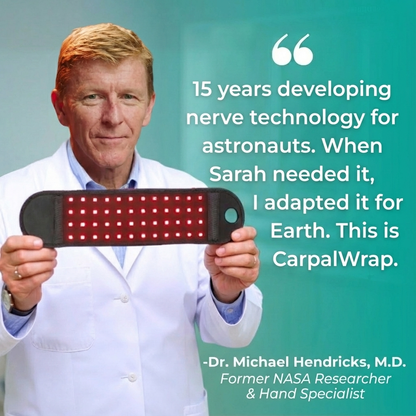 CarpalWrap - Heating, Massaging, NASA Light Therapy for Your Carpal Tunnel